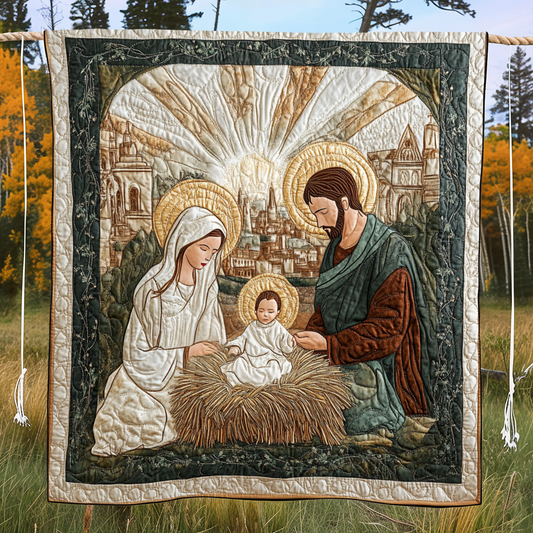 Bethlehem Blessing Quilted Blanket