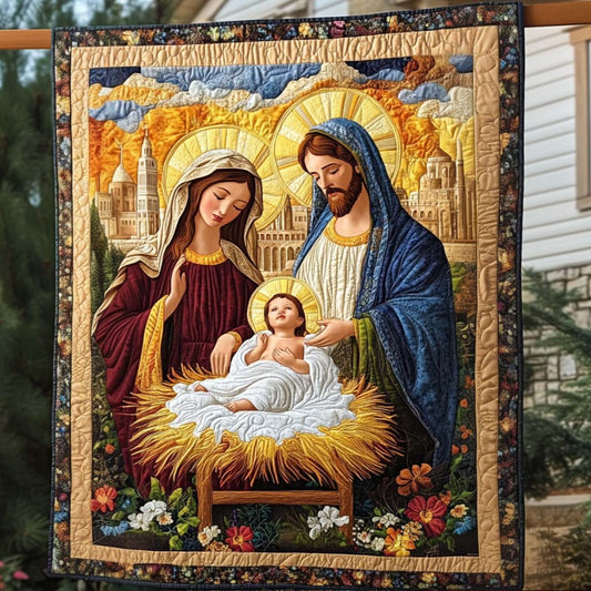 Bethlehem Dawn Quilted Blanket