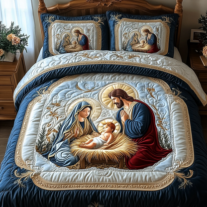 Bethlehem Light 3-Piece Quilted Bedding Set