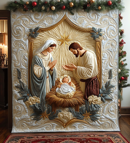 Bethlehem Peace Quilted Blanket