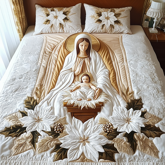 Bethlehem Starlight 3-Piece Quilted Bedding Set