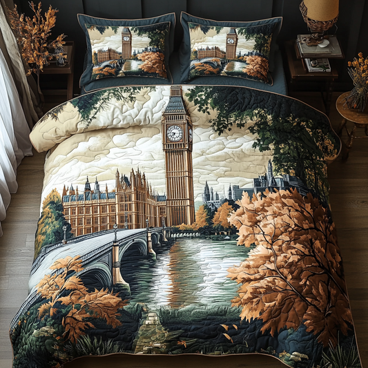 Big Ben View 3-Piece Quilted Bedding Set