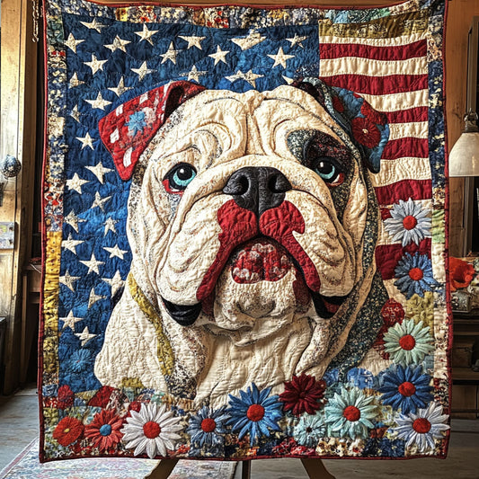 Big Head Big Heart Quilted Blanket