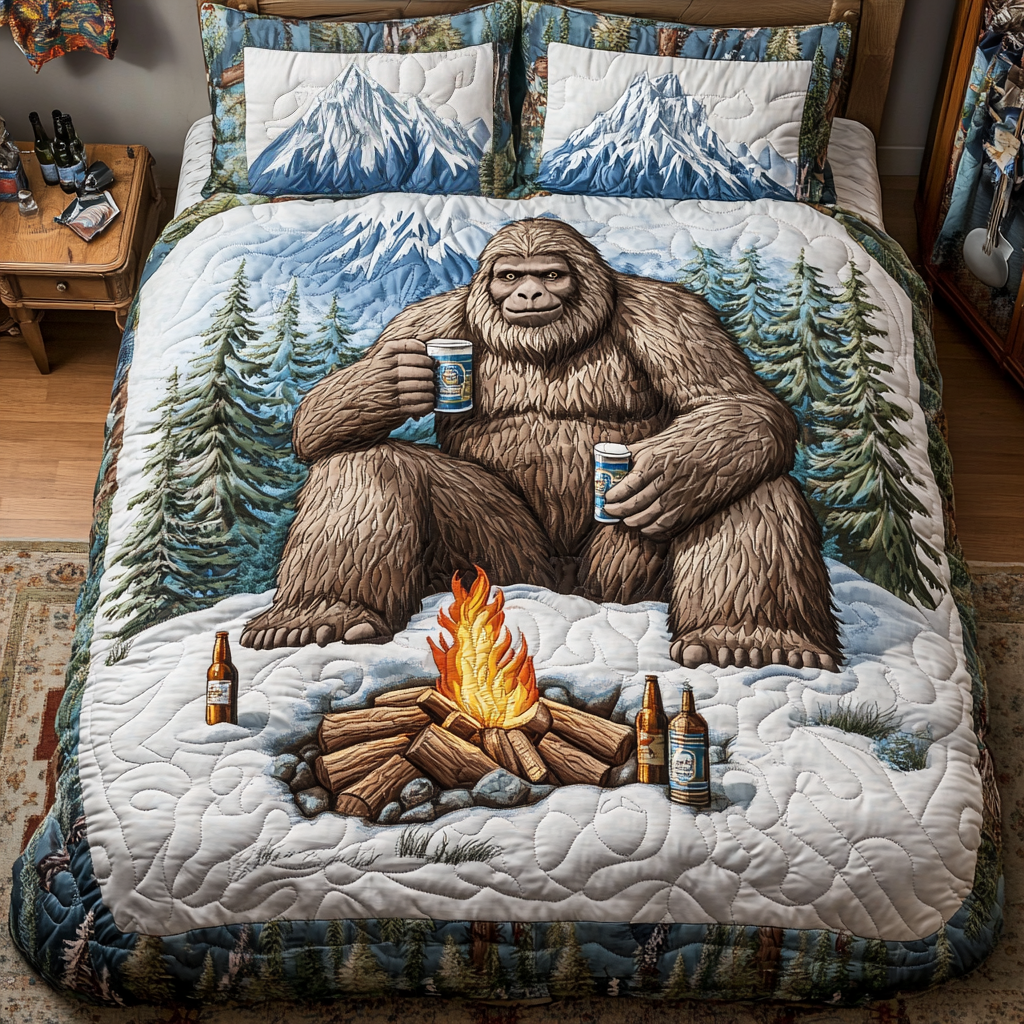 Bigfoot Discovery 3-Piece Quilted Bedding Set