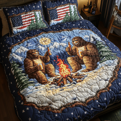 Bigfoot Expedition 3-Piece Quilted Bedding Set