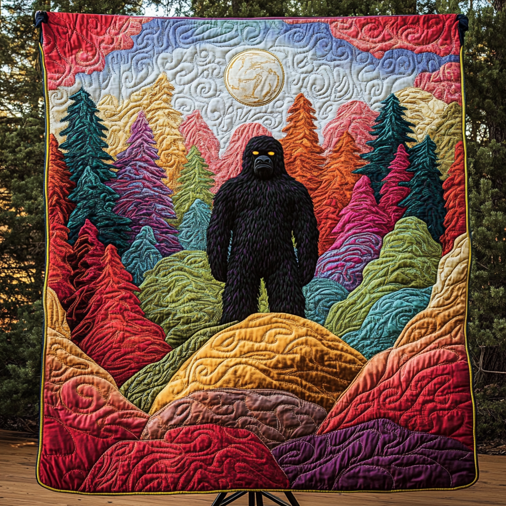Bigfoot Legends Quilted Blanket