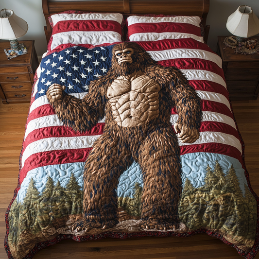 Bigfoot Pride 3-Piece Quilted Bedding Set