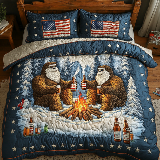Bigfoot Trail 3-Piece Quilted Bedding Set