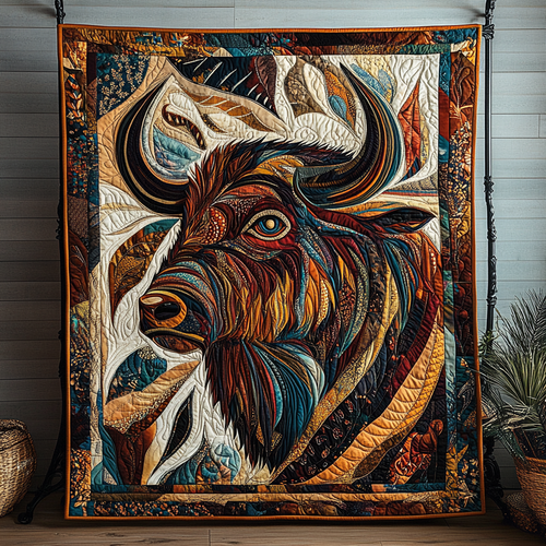 Bison Native Quilted Blanket