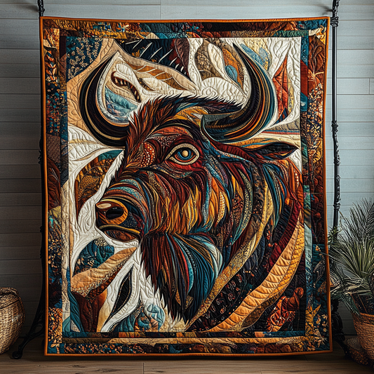 Bison Native Quilted Blanket
