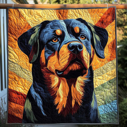 Black Guardian Quilted Blanket