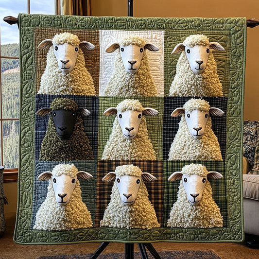 Black Sheep and Friends Quilted Blanket