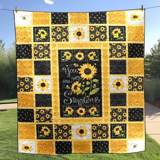 You Are My Sunshine Quilted Blanket