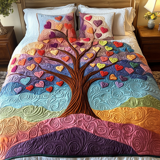 Bliss Bloom 3-Piece Quilted Bedding Set
