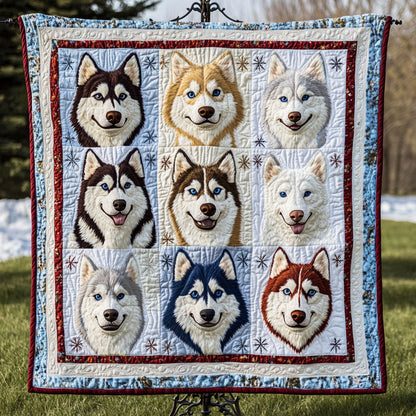 Blizzard Heart Quilted Blanket