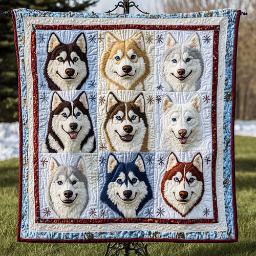 Blizzard Heart Quilted Blanket