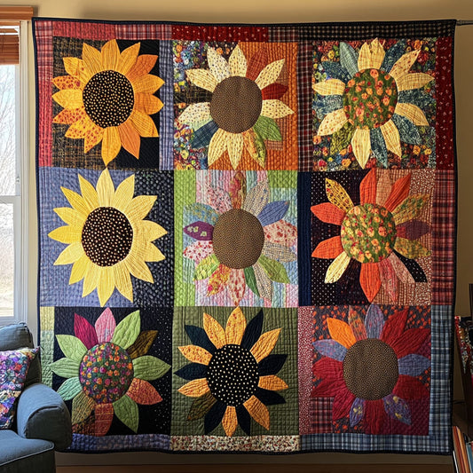 Bloom and Stitch Quilted Blanket