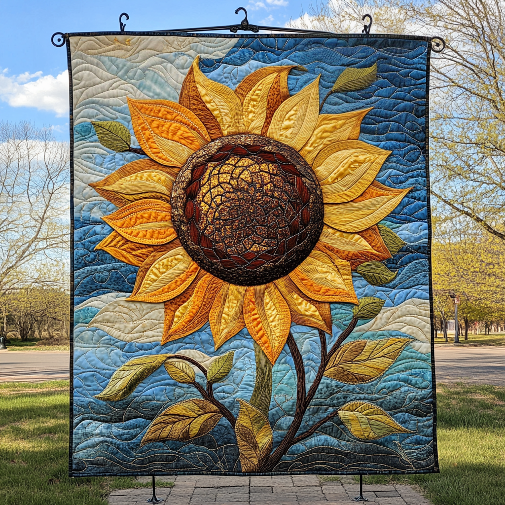 Blooming Glory Quilted Blanket