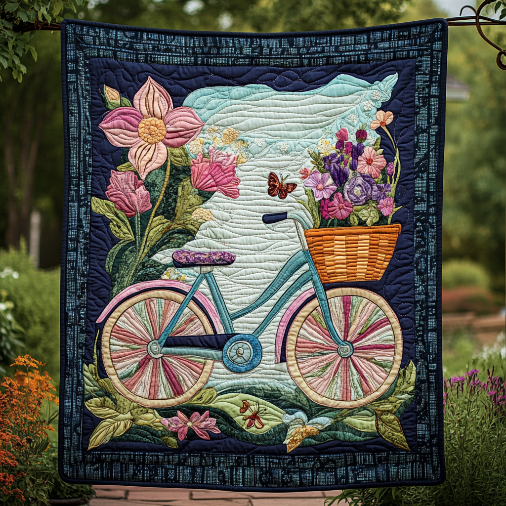 Blooming Journey Quilted Blanket