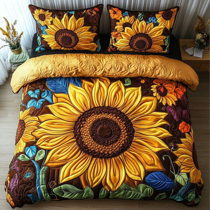 Blooming Joy 3-Piece Quilted Bedding Set