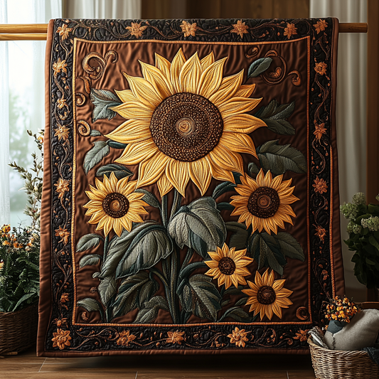 Blooming Sun Quilted Blanket