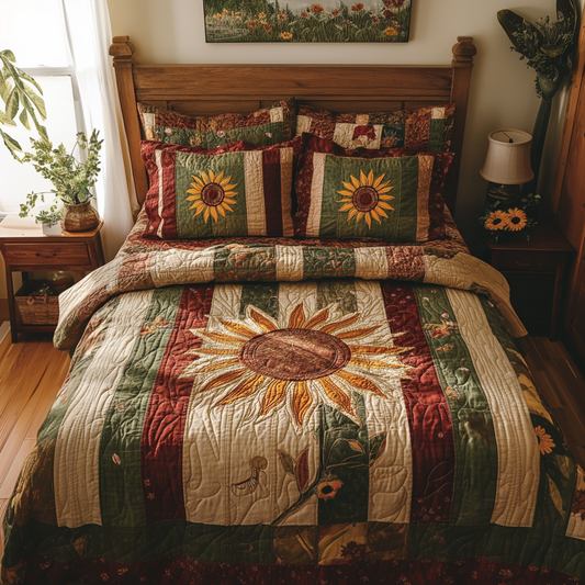 Blooms 3-Piece Quilted Bedding Set
