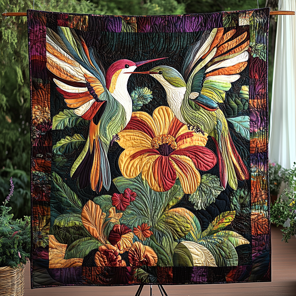 Blossom Aura Quilted Blanket