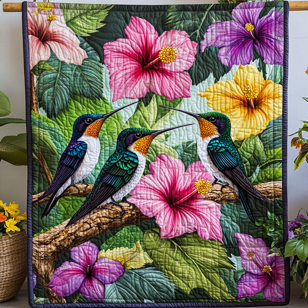 Blossom Breeze Quilted Blanket