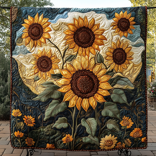 Blossom Burst Quilted Blanket