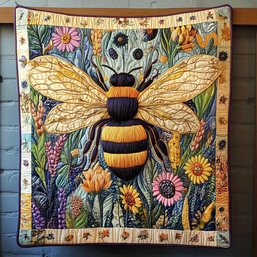 Blossom & Buzz Quilted Blanket