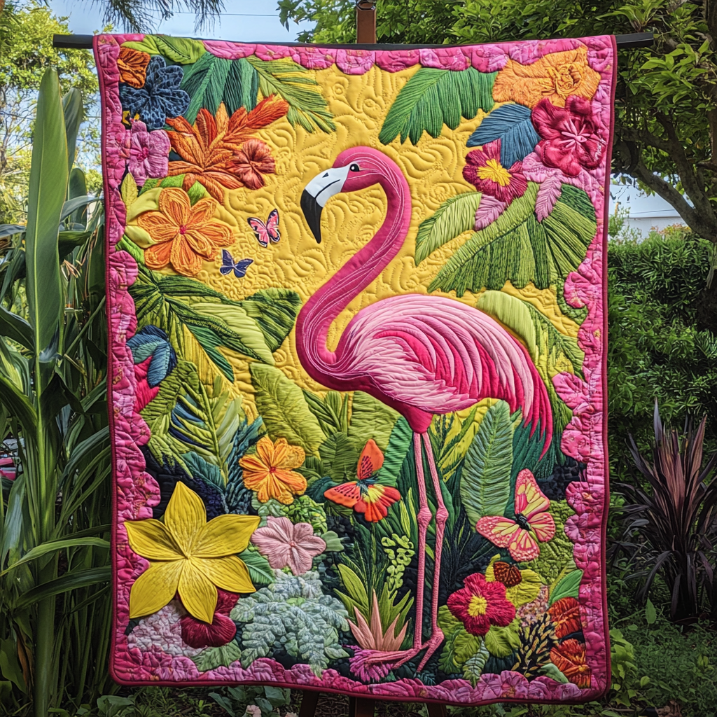 Blossom Dance Quilted Blanket