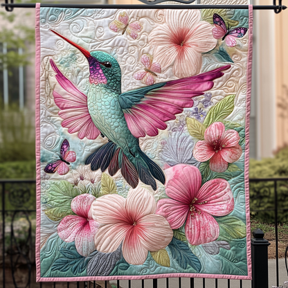 Blossom Dancer Quilted Blanket