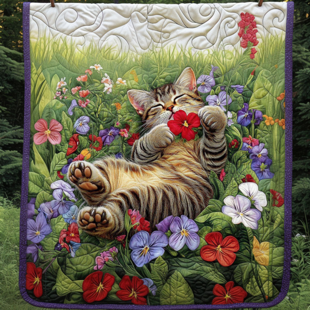 Blossom Hug Quilted Blanket