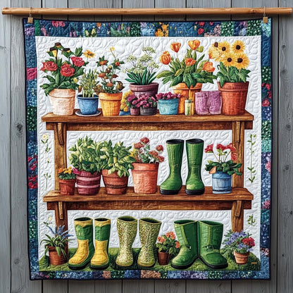 Blossom Shelf Quilted Blanket