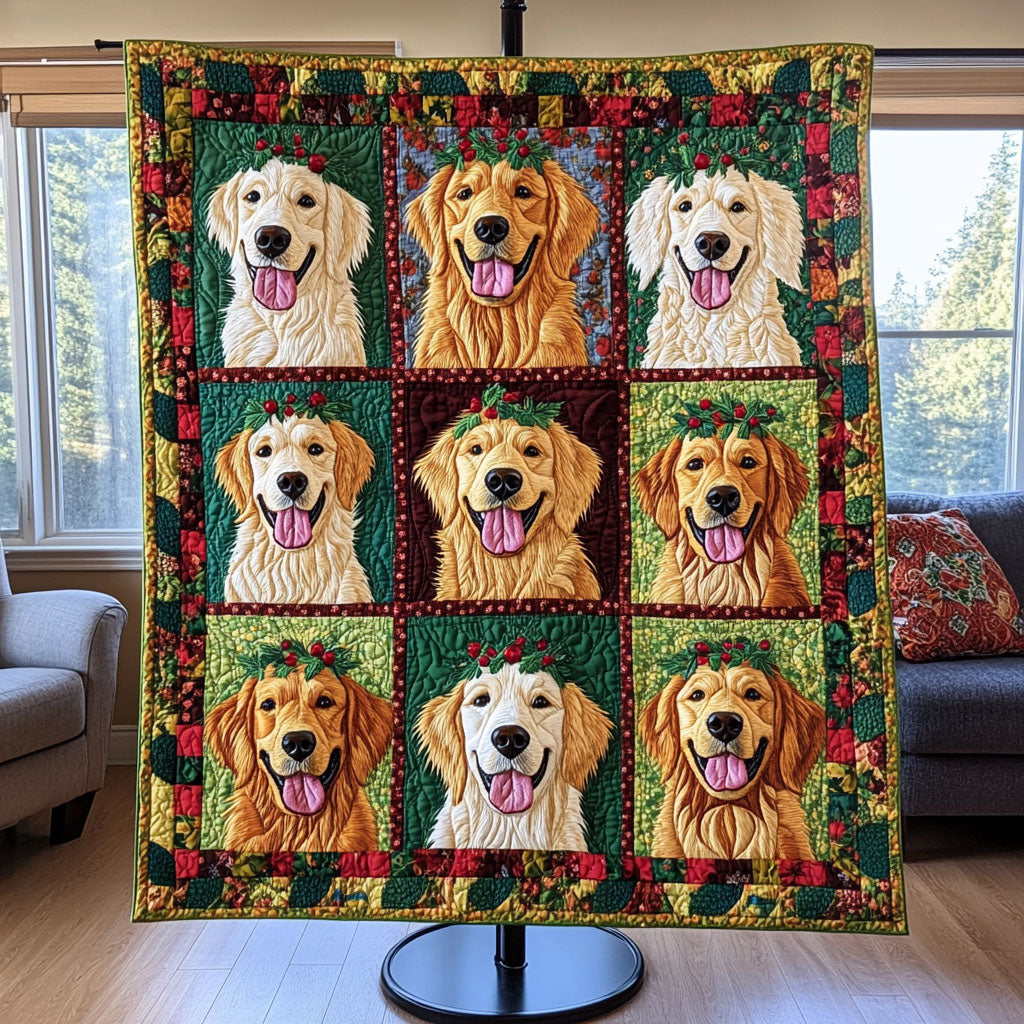 Blossom Tails Quilted Blanket