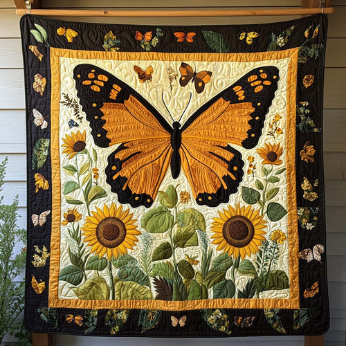 Blossom Wings Quilted Blanket