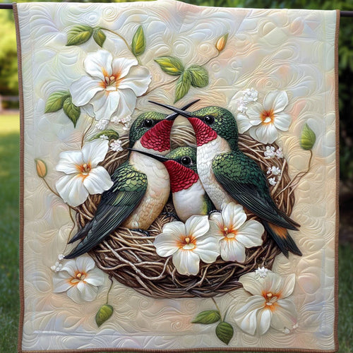 Blossoming Melody Quilted Blanket