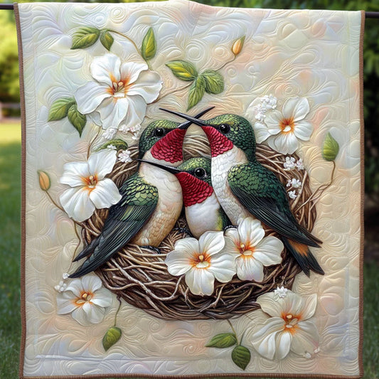 Blossoming Melody Quilted Blanket