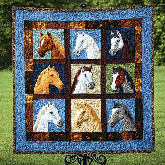 Blue Harmony Quilted Blanket