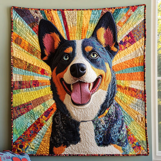 Blue Horizon Herds Quilted Blanket