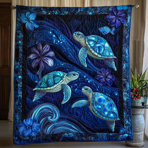 Blue Horizon Quilted Blanket