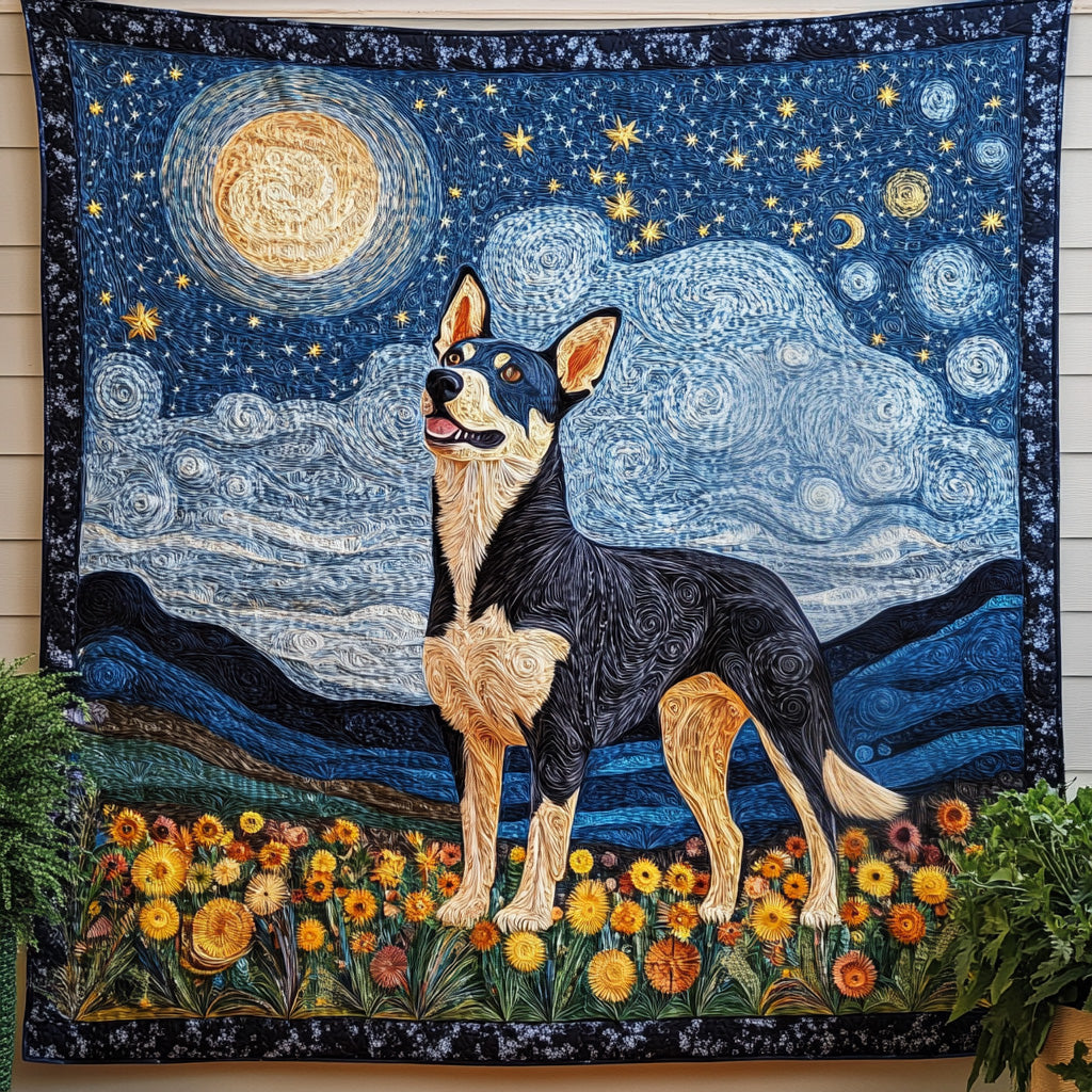 Blue Prairie Dream Quilted Blanket