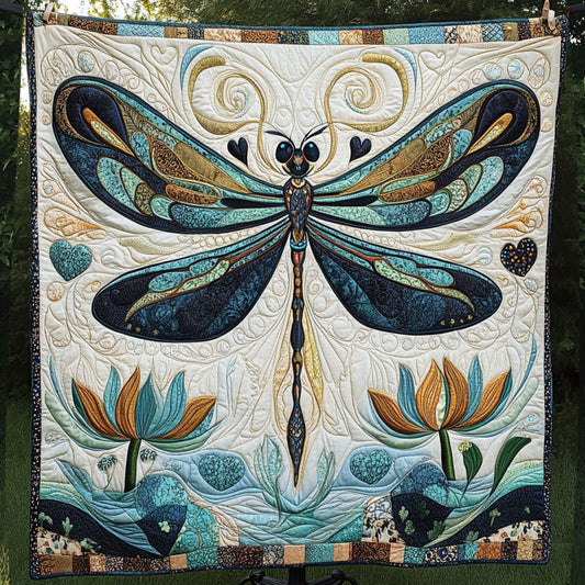 Blue Serenity Quilted Blanket