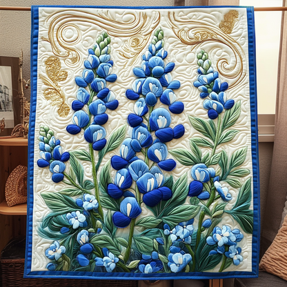 Bluebonnet Serenade Quilted Blanket