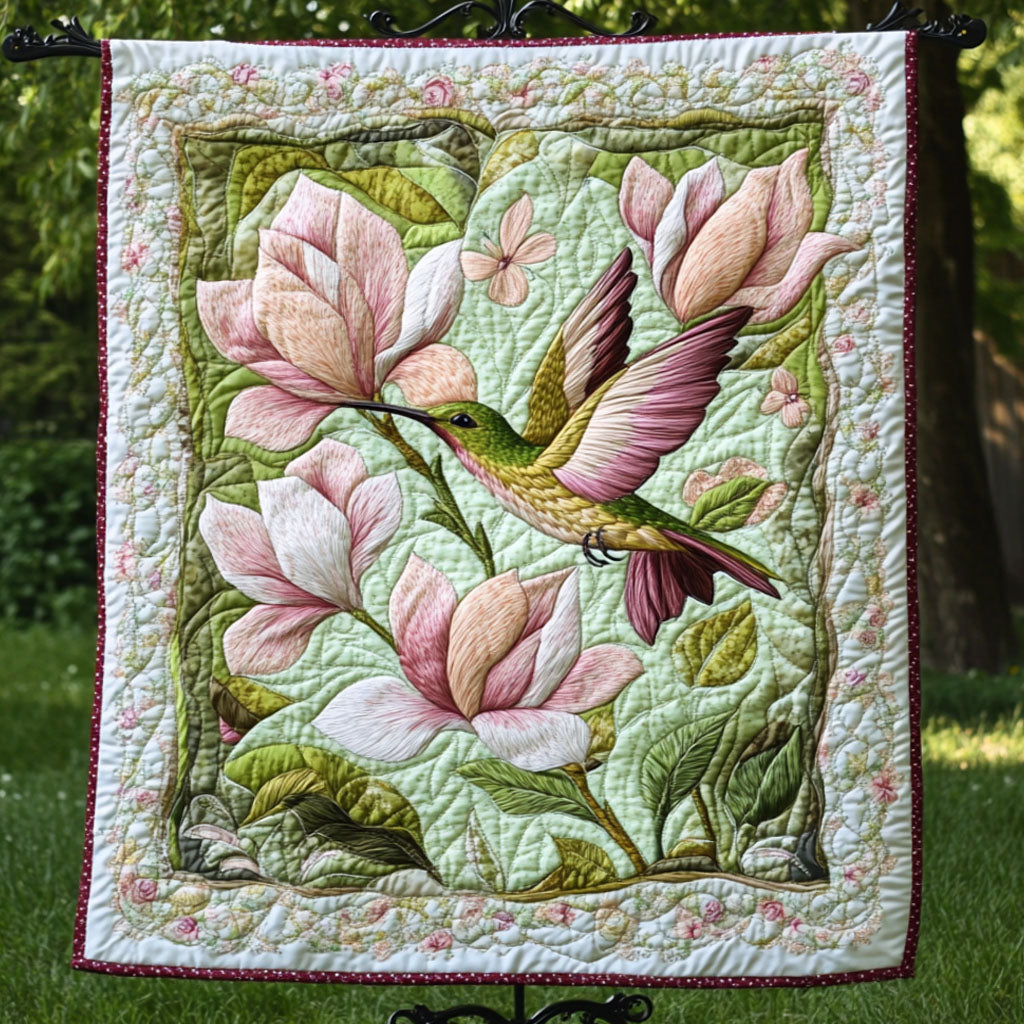 Blush Harmony Quilted Blanket