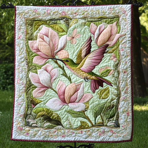 Blush Harmony Quilted Blanket