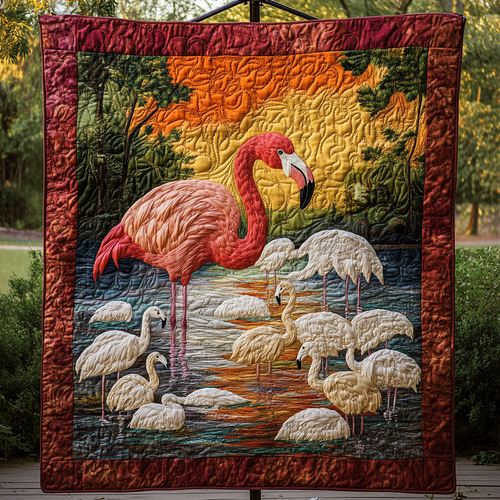 Blush Wings Quilted Blanket