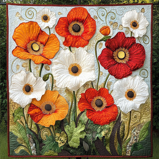 Blushing Bloom Quilted Blanket