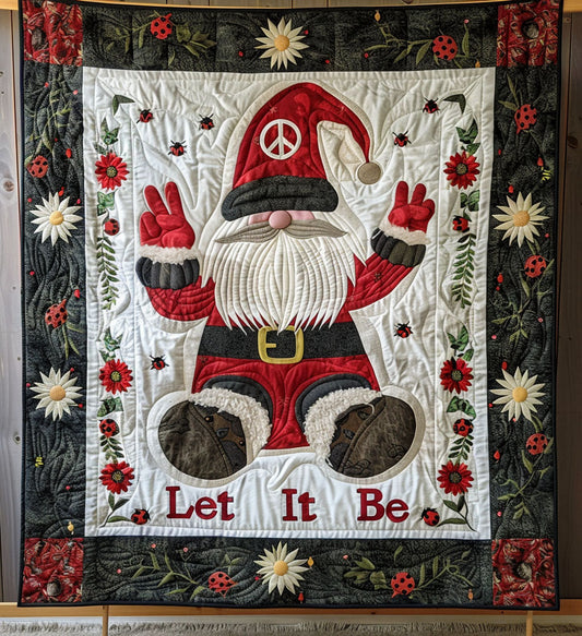 Bohemian Gnome Harmony Quilted Blanket