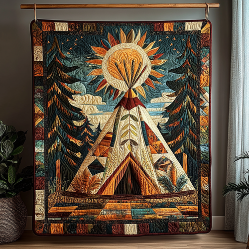 Boho Chic Quilted Blanket